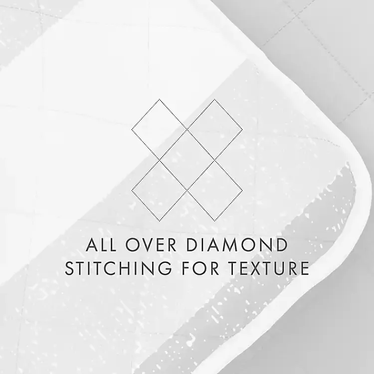 Quilts-Kirklands Home Gray Striped Reversible 2-pc. Twin Quilt Set