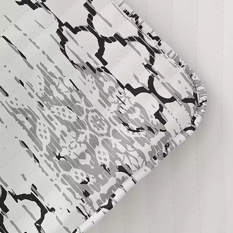 Quilts-Kirklands Home White Trellis Reversible 3-pc. Queen Quilt Set