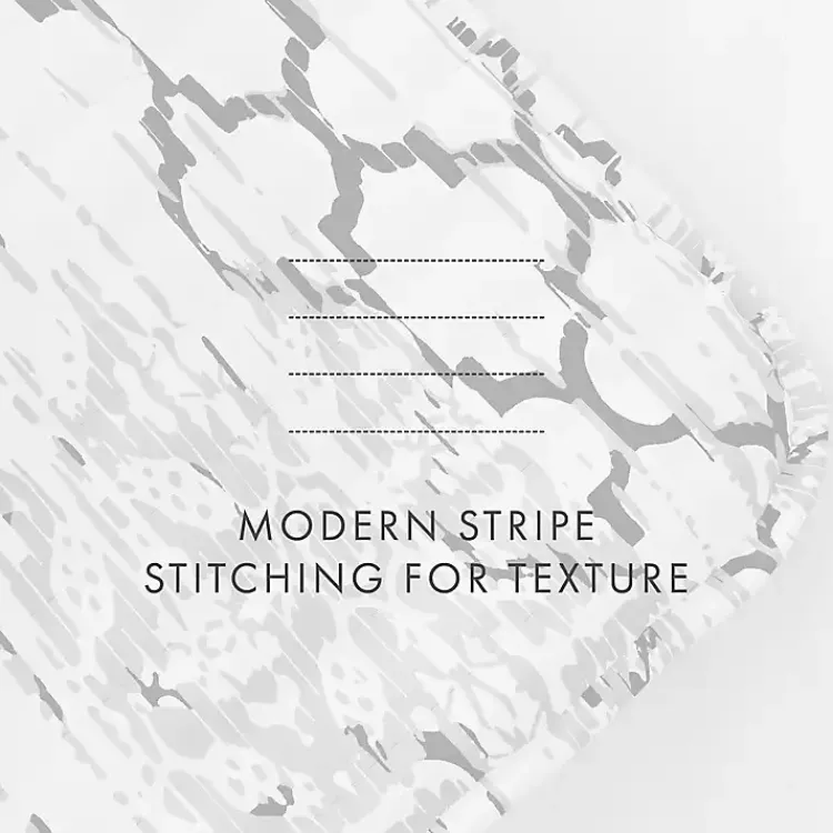 Quilts-Kirklands Home White Trellis Reversible 3-pc. Queen Quilt Set