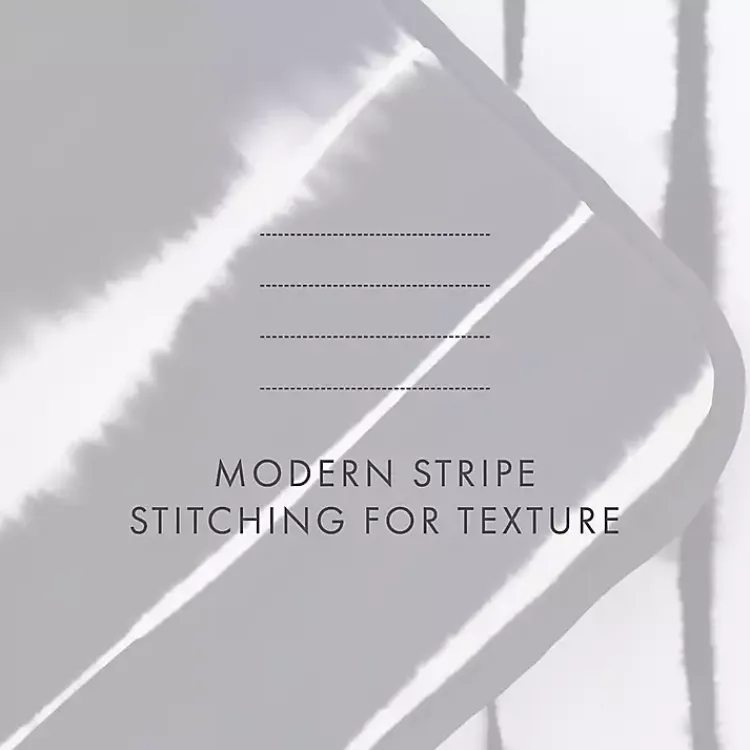 Quilts-Kirklands Home Navy Linear Reversible 3-pc. Queen Quilt Set