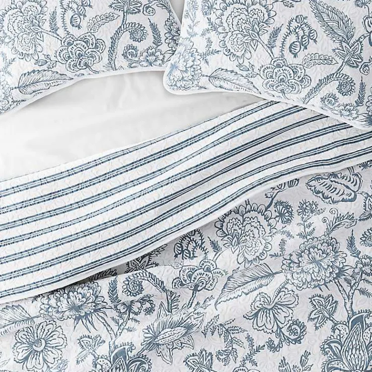 Quilts-Kirklands Home Blue Jacobean Reversible 2-pc. Twin Quilt Set