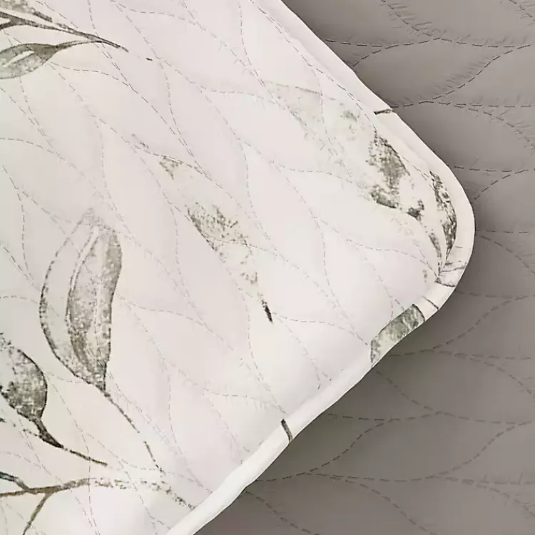 Quilts-Kirklands Home Watercolor Leaves Reversible 3-pc. Queen Quilt Set