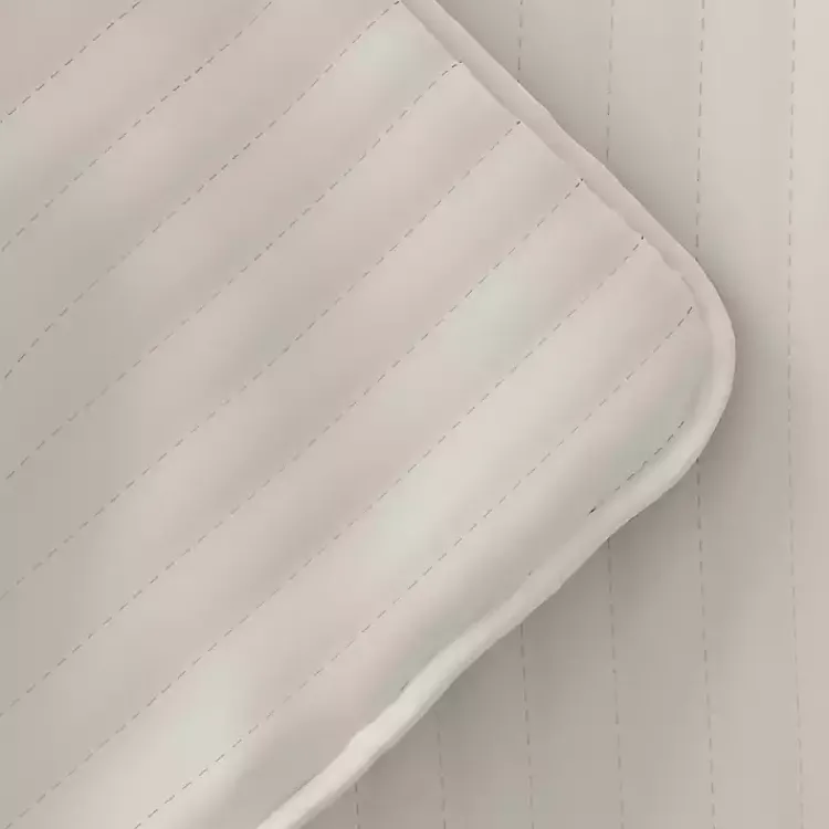 Quilts-Kirklands Home Natural Stitched Stripes 3-pc. King Quilt Set