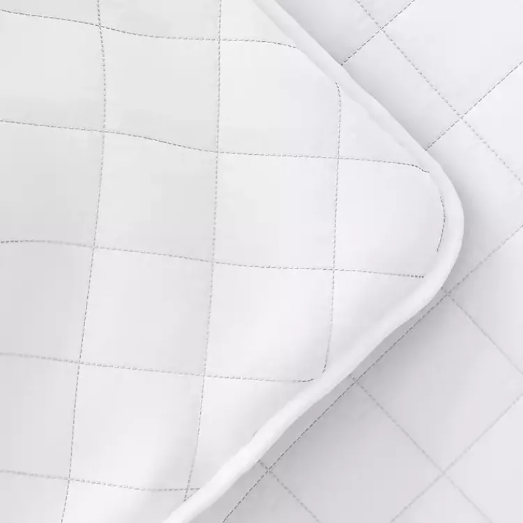 Quilts-Kirklands Home Stitched Diamond 2-pc. Twin Quilt Set White