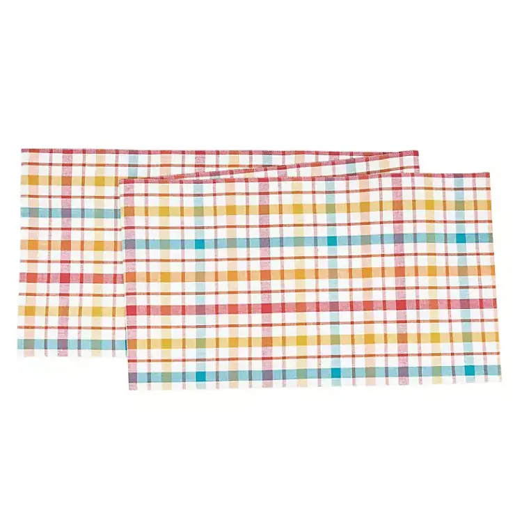 Table Linens-Kirklands Home Radley Plaid Reversible Table Runner Multi