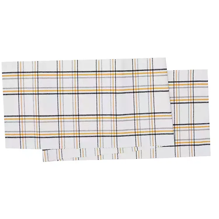 Table Linens-Kirklands Home Honey Bee Plaid Table Runner