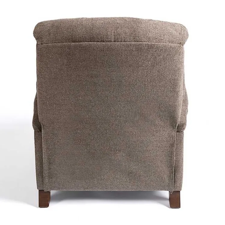 Accent Chairs-Kirklands Home Gabor Ash Tufted Upholstered Recliner Gray