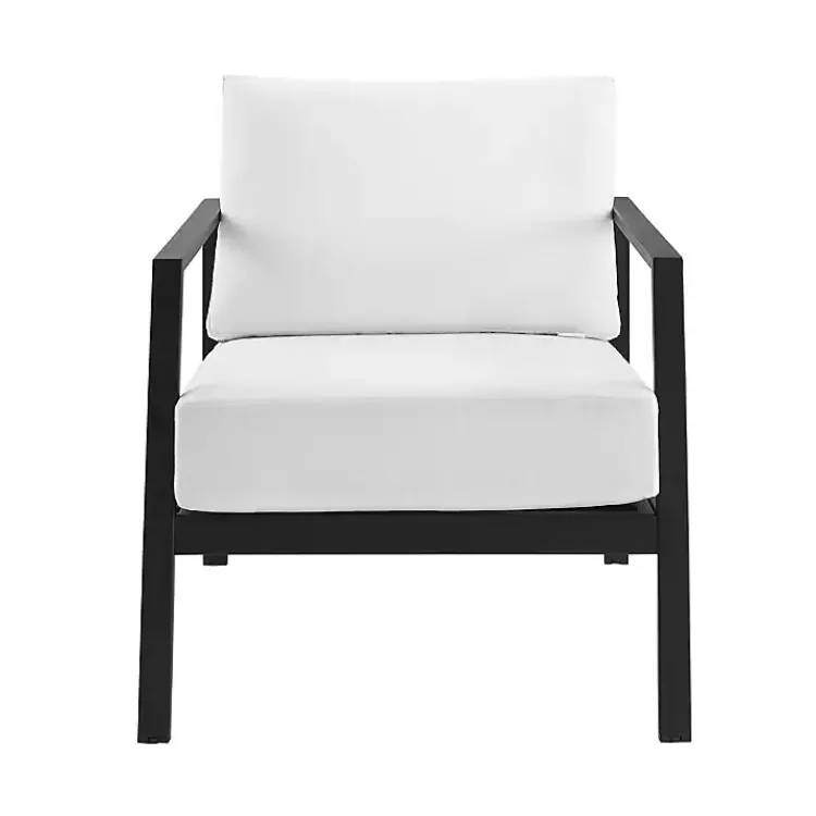 Outdoor Seating-Kirklands Home White Sunbrella Cushions Holland Outdoor Chair