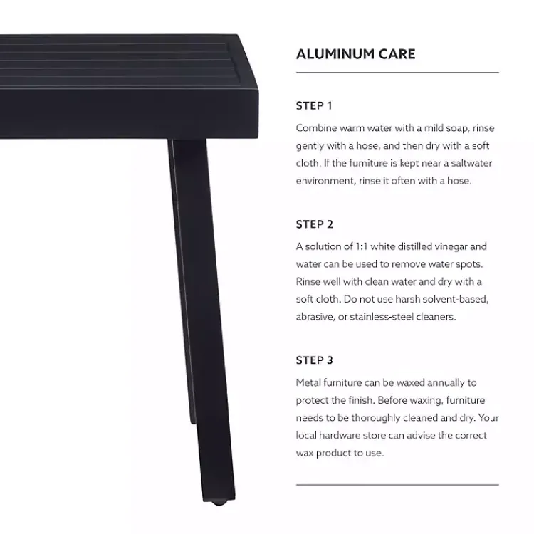 Outdoor Tables-Kirklands Home Holland Outdoor Side Table Black