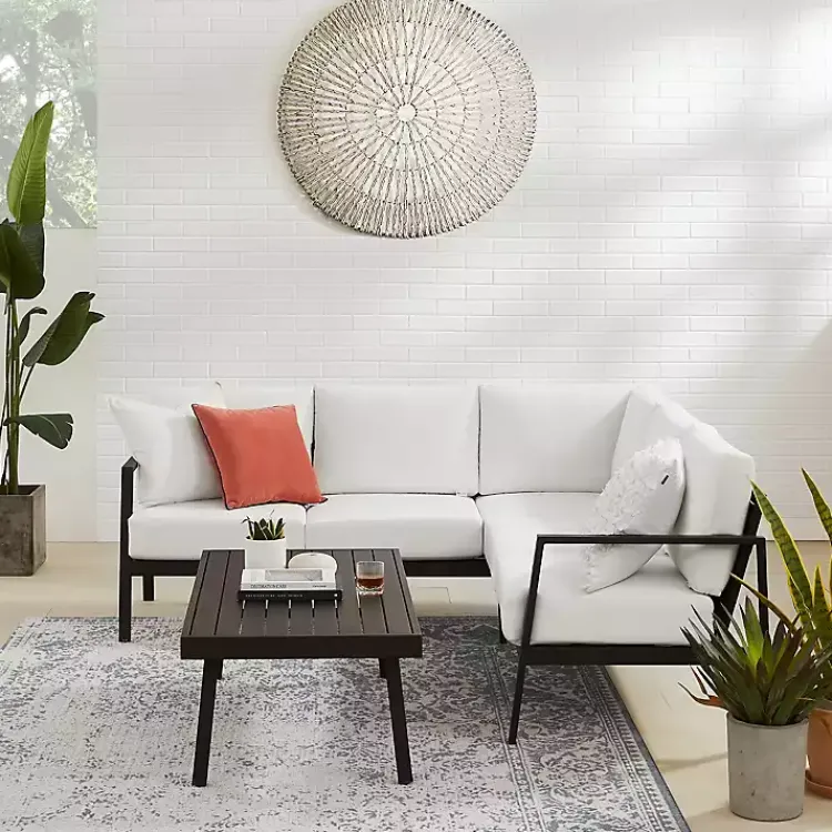 Outdoor Tables-Kirklands Home Holland Outdoor Coffee Table Black