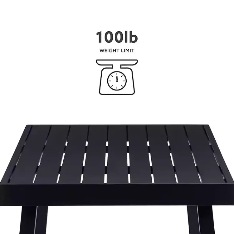 Outdoor Tables-Kirklands Home Holland Outdoor Coffee Table Black