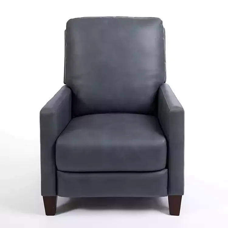 Accent Chairs-Kirklands Home Teramo Steel Recliner Blue