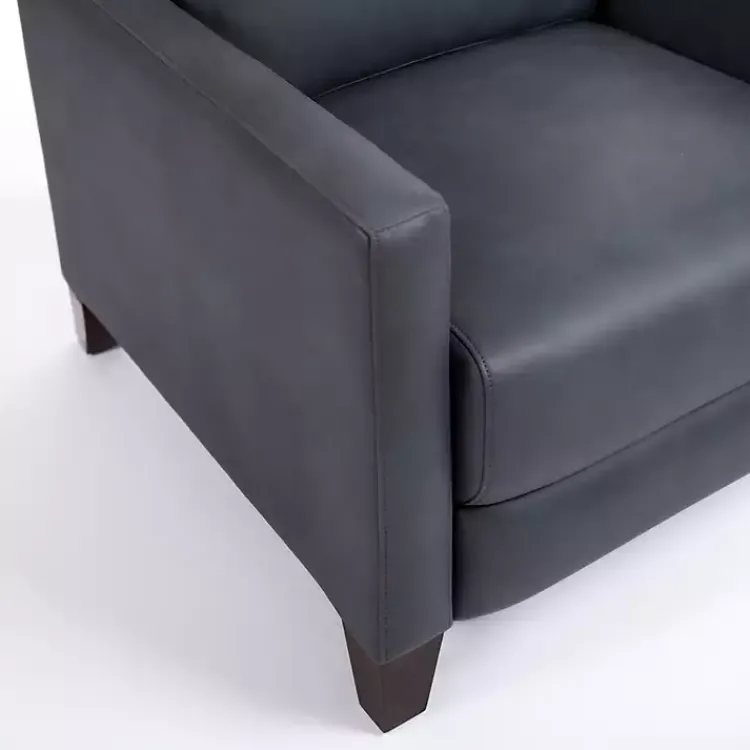 Accent Chairs-Kirklands Home Teramo Steel Recliner Blue
