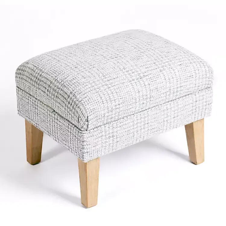 Accent Chairs-Kirklands Home Blue-Grey Houndstooth 2-pc. Chair and Ottoman Set