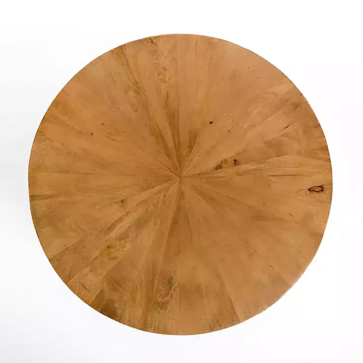 Coffee Tables-Kirklands Home Hayden Wood and Gunmetal Coffee Table