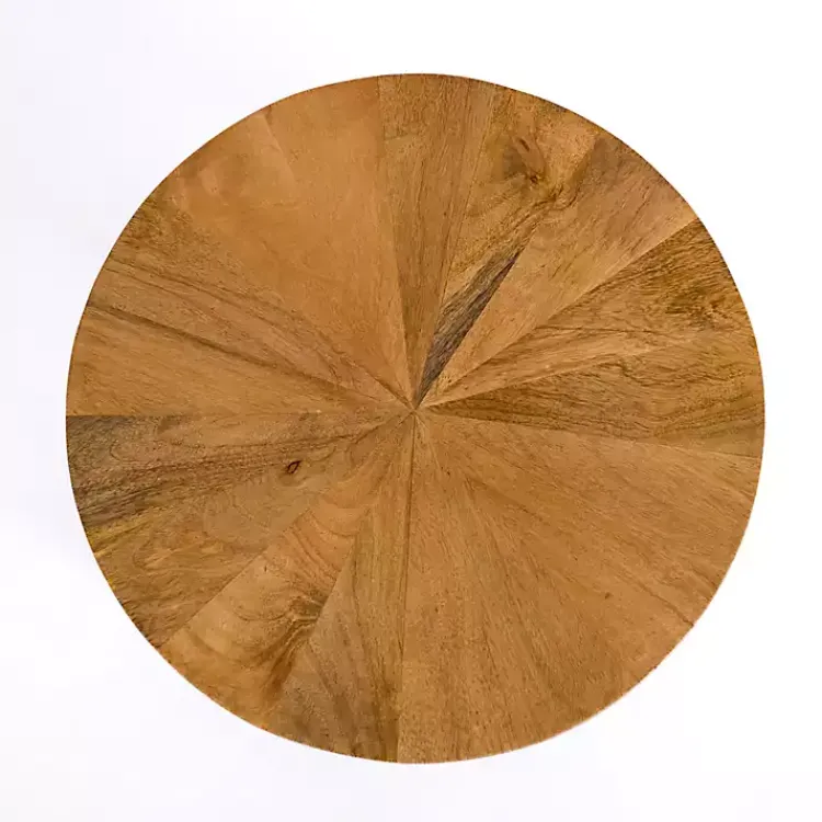 Accent & End Tables-Kirklands Home Hayden Wood and Gunmetal Accent Table