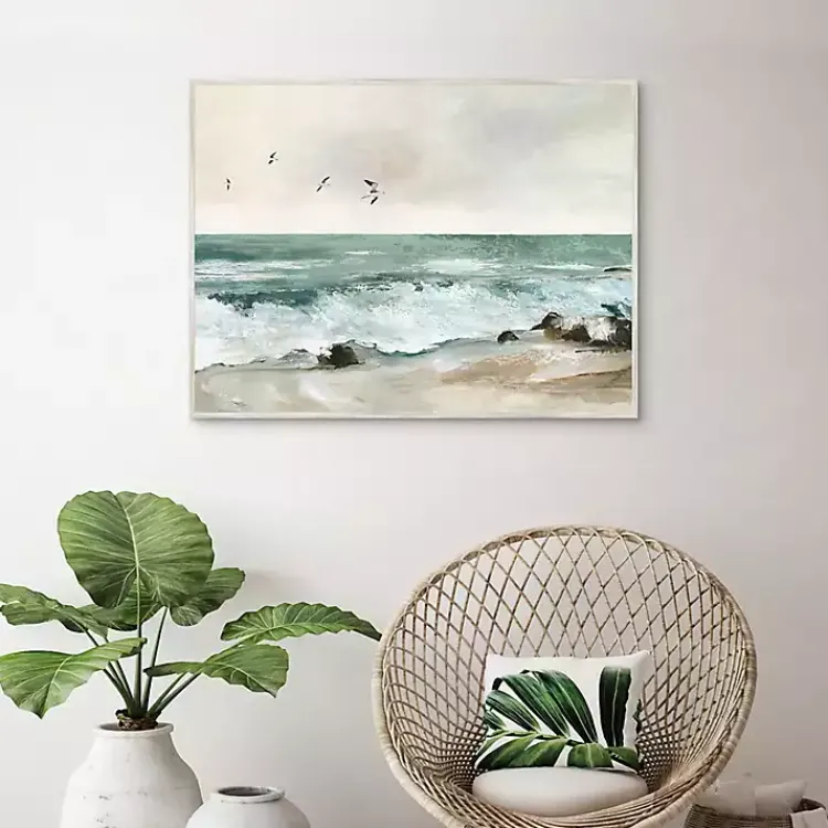 Canvas Art-Kirklands Home Graceful Sea Framed Canvas Art Print