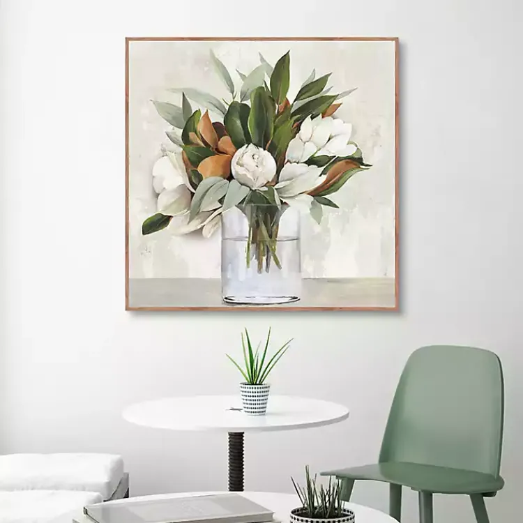 Canvas Art-Kirklands Home Magnolia Bouquet Framed Canvas Art Print