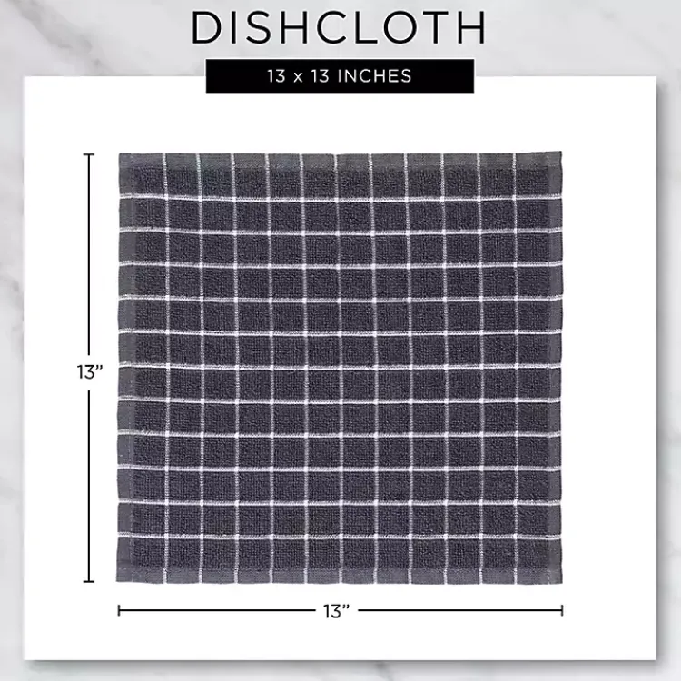 Kitchen Accessories-Kirklands Home Daisy Dobby 6-pc. Dish Towel and Cloth Set