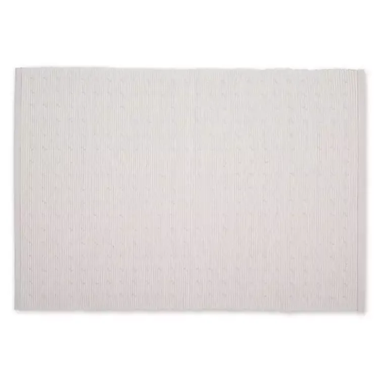 Table Linens-Kirklands Home Pastel Lavender Fog Dobby Placemats, Set of 6 Purple