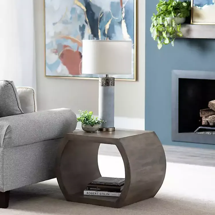 Accent & End Tables-Kirklands Home Round Open Side Table Brown