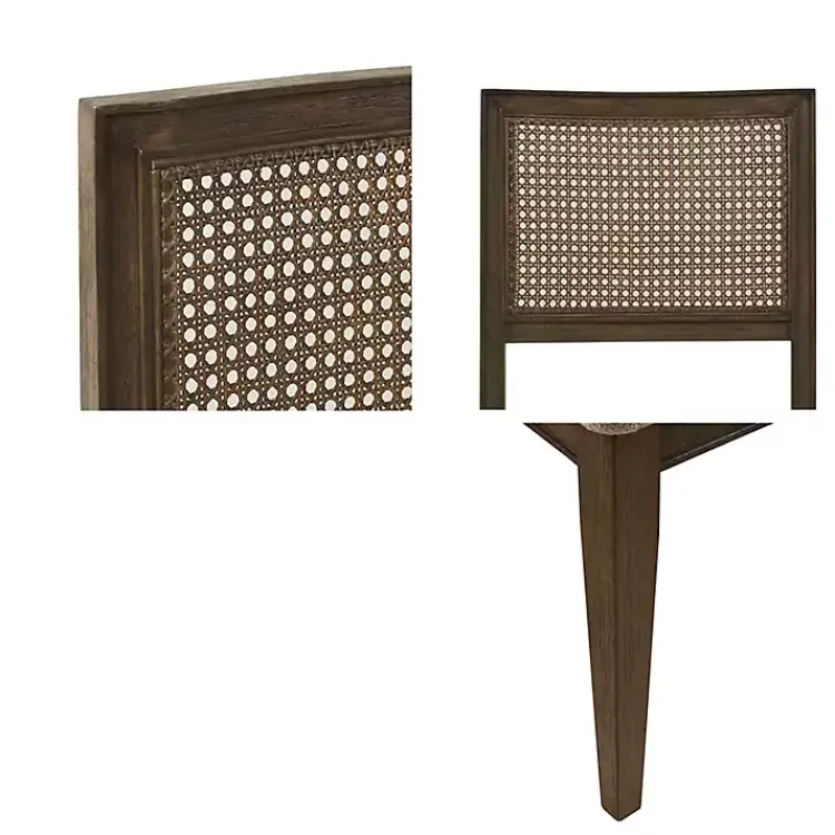 Dining Chairs-Kirklands Home Woven Back Dining Chairs, Set of 2 Brown