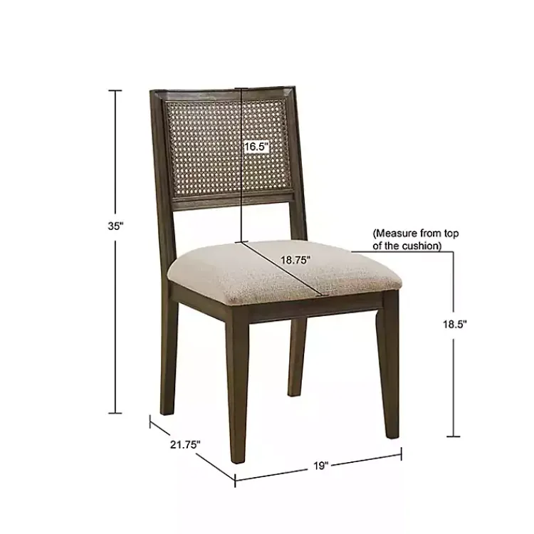 Dining Chairs-Kirklands Home Woven Back Dining Chairs, Set of 2 Brown