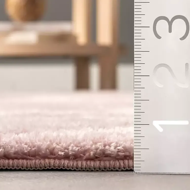 Area Rugs-Kirklands Home Shag Washable Area Rug, 5x8 Pink