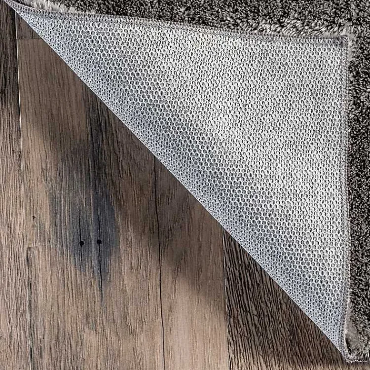 Area Rugs-Kirklands Home Shag Washable Area Rug, 5x8 Gray