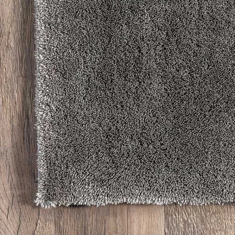 Area Rugs-Kirklands Home Shag Washable Area Rug, 6x9 Gray