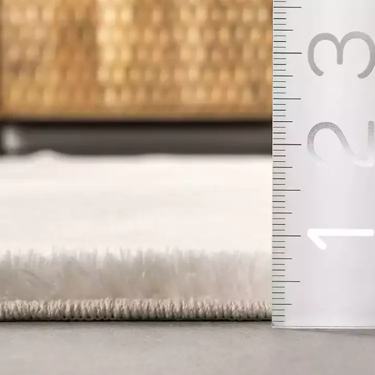 Area Rugs-Kirklands Home Shag Washable Area Rug, 8x10 Ivory