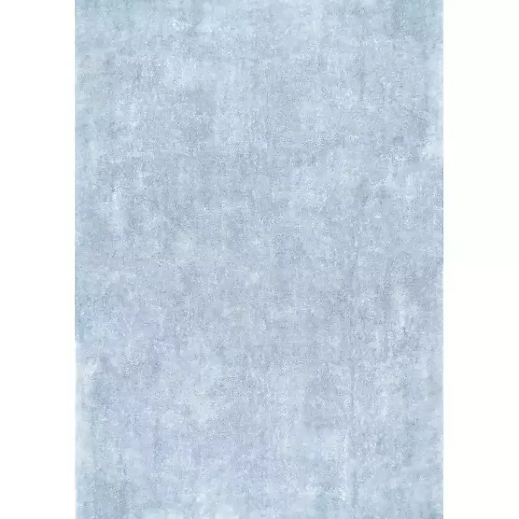 Area Rugs-Kirklands Home Whitlow Shag Washable Area Rug, 8x10 Blue
