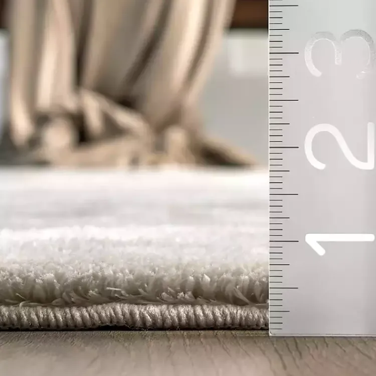 Area Rugs-Kirklands Home Whitlow Shag Washable Area Rug, 6x9 Gray