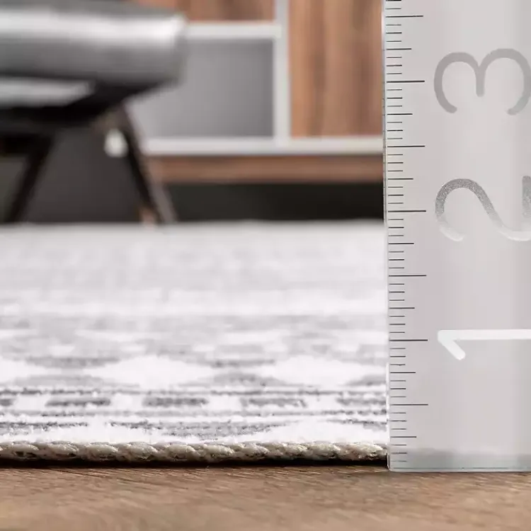 Area Rugs-Kirklands Home Black Tribal Geometric Washable Area Rug, 6x9