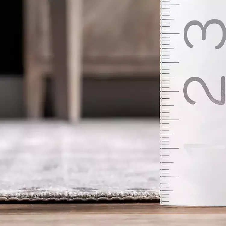 Area Rugs-Kirklands Home Lottie Vintage Washable Area Rug, 8x10 Gray