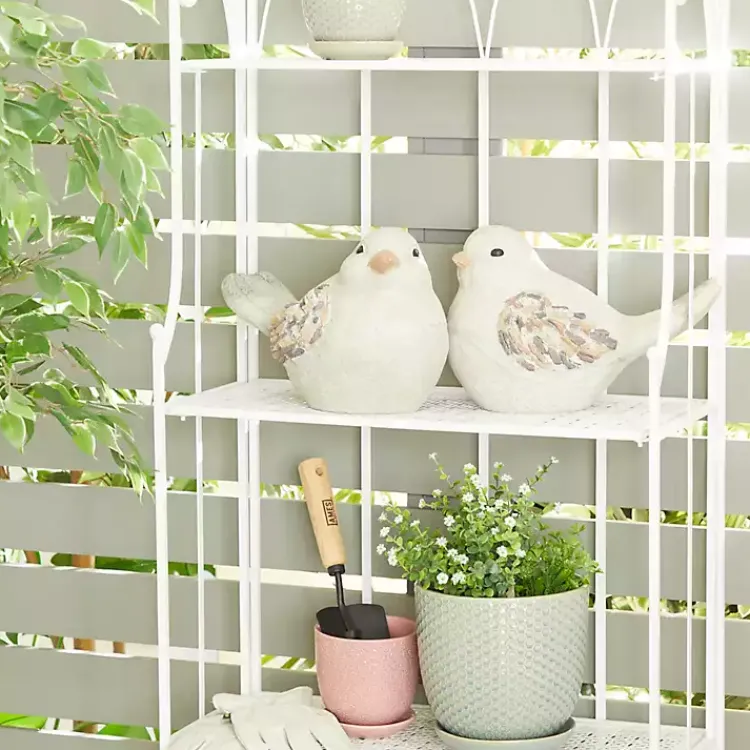 Garden Statues-Kirklands Home Textured Bird Statues, Set of 2 Gray