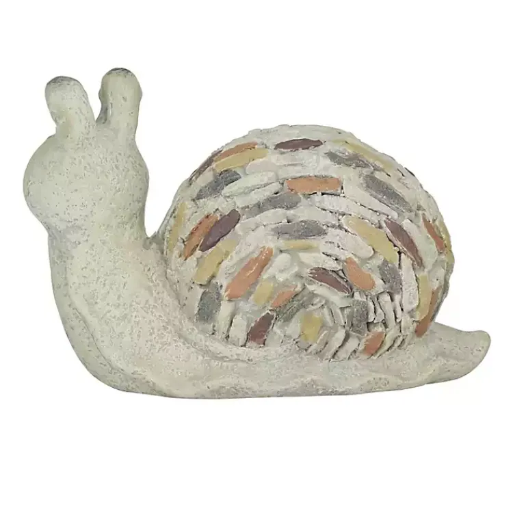 Garden Statues-Kirklands Home Textured Snail Statue Gray