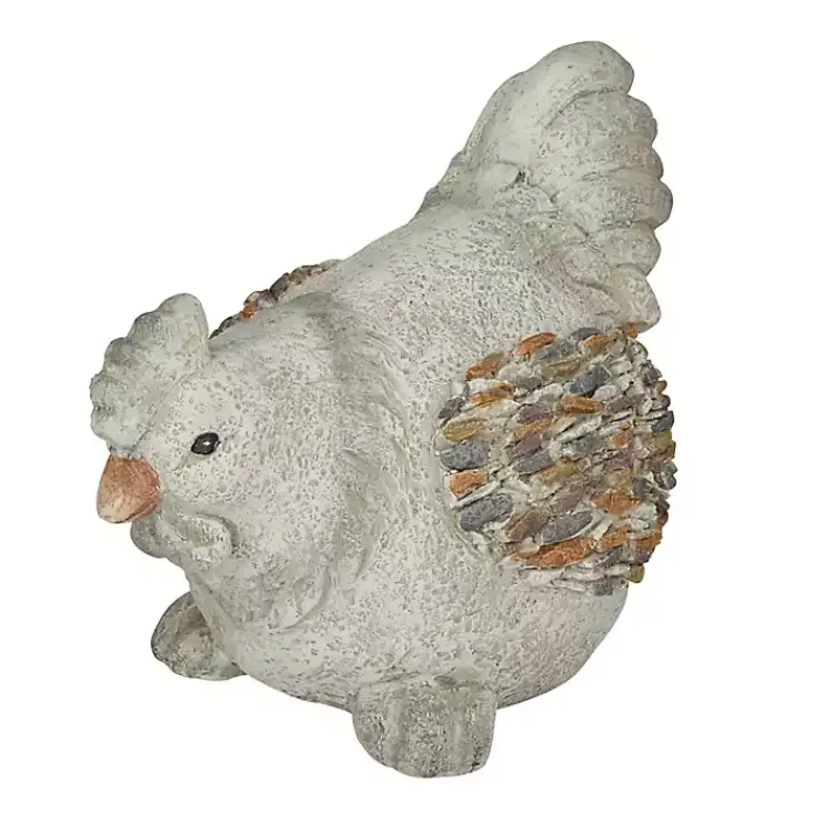 Garden Statues-Kirklands Home Textured Chicken Statue Gray