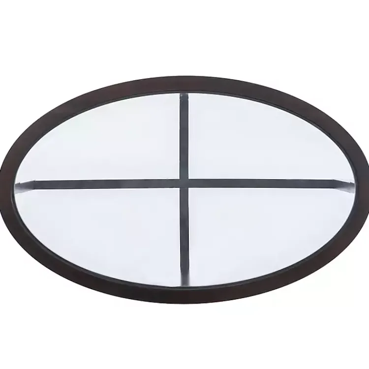 Coffee Tables-Kirklands Home Wood & Glass Top 3-pc. Table Set Brown