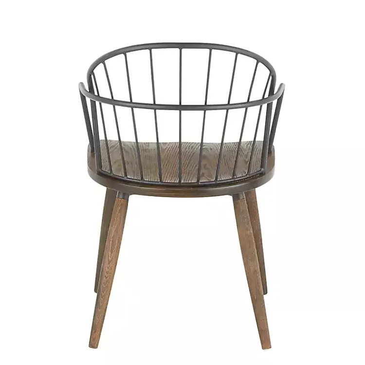 Dining Chairs-Kirklands Home Dark Walnut Wood Spindle Dining Chairs, Set of 2