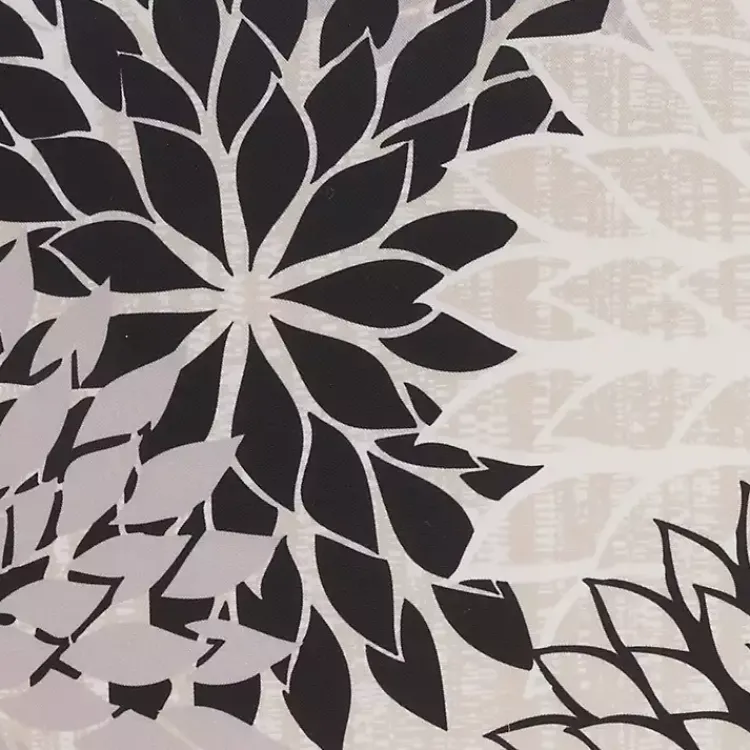 Outdoor Cushions & Pillows-Kirklands Home Floral Chevron Outdoor Throw Pillow Black