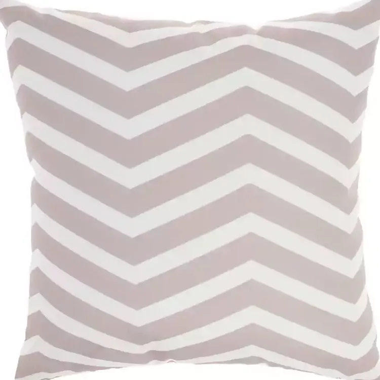 Outdoor Cushions & Pillows-Kirklands Home Floral Chevron Outdoor Throw Pillow Pink