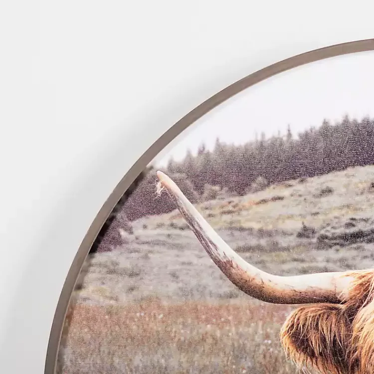 Canvas Art-Kirklands Home Bernie II Round Framed Canvas Art Print