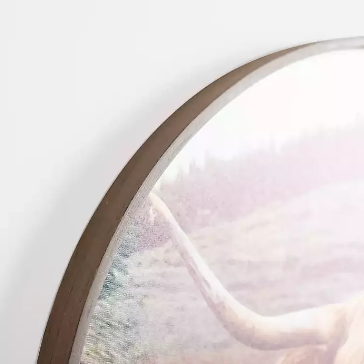 Canvas Art-Kirklands Home Bernie II Round Framed Canvas Art Print