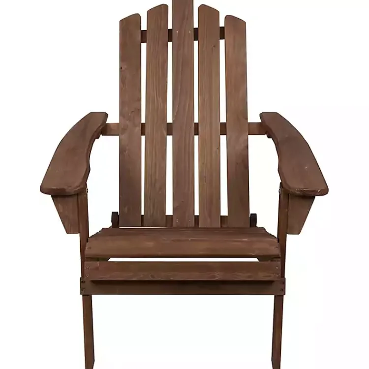 Outdoor Seating-Kirklands Home Folding Outdoor Adirondack Chair Brown