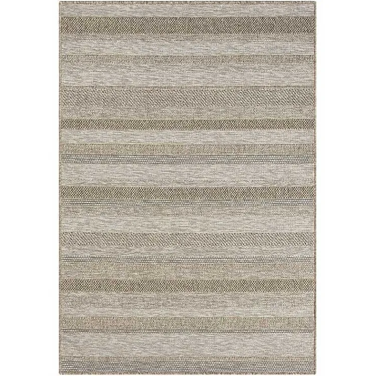 Area Rugs-Kirklands Home Striped Indoor/Outdoor Area Rug, 7x9 Tan
