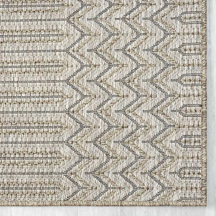 Area Rugs-Kirklands Home Chevron Indoor/Outdoor Area Rug, 5x7 Tan