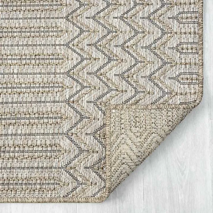 Area Rugs-Kirklands Home Chevron Indoor/Outdoor Area Rug, 7x9 Tan
