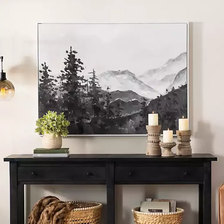 Framed Art-Kirklands Home Handpainted Mountain Scene Framed Art