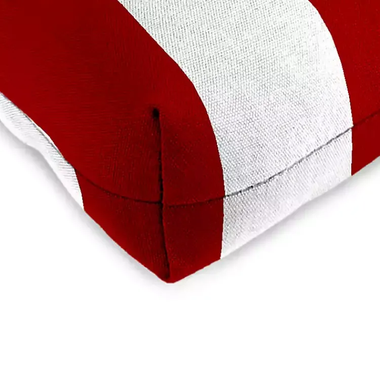 Outdoor Cushions & Pillows-Kirklands Home Red Stripe French 2-pc. Outdoor Wicker Cushion Set